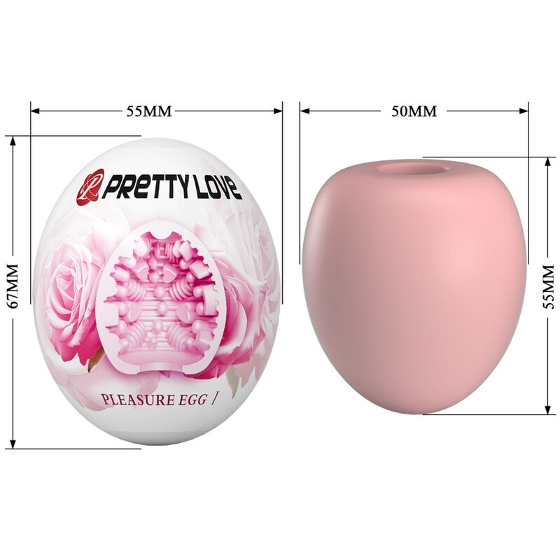 PRETTY LOVE - MASTURBADOR MASCULINO HUEVO ROSA 8 PRETTY LOVE - MASTURBADOR MASCULINO HUEVO ROSA - Imagen 8