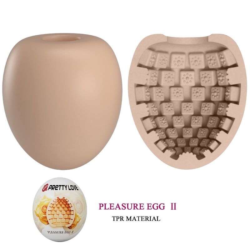 PRETTY LOVE - MASTURBADOR MASCULINO HUEVO NATURAL 2 PRETTY LOVE - MASTURBADOR MASCULINO HUEVO NATURAL - Imagen 2