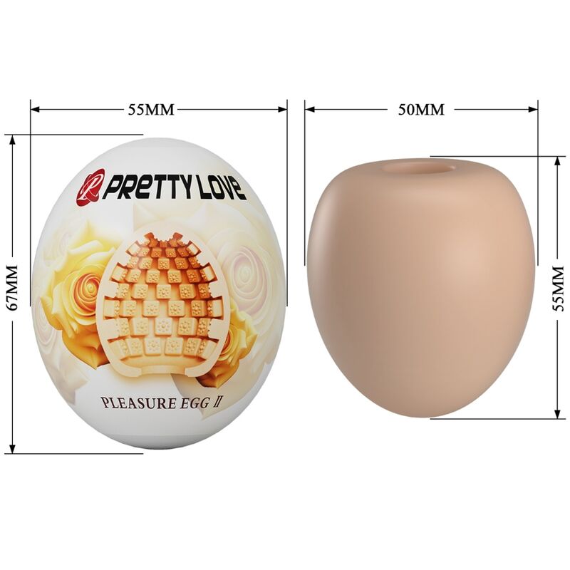 PRETTY LOVE - MASTURBADOR MASCULINO HUEVO NATURAL 5 PRETTY LOVE - MASTURBADOR MASCULINO HUEVO NATURAL - Imagen 5