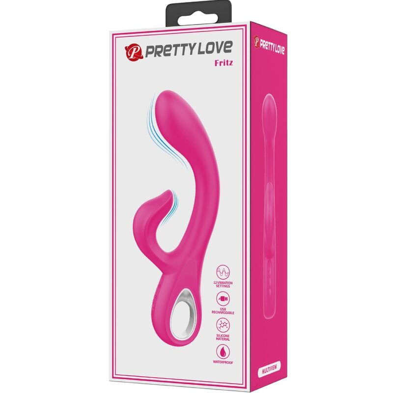 PRETTY LOVE - FRITZ VIBRADOR RABBIT 12 VIBRACIONES ROSA 2 PRETTY LOVE - FRITZ VIBRADOR RABBIT 12 VIBRACIONES ROSA - Imagen 2