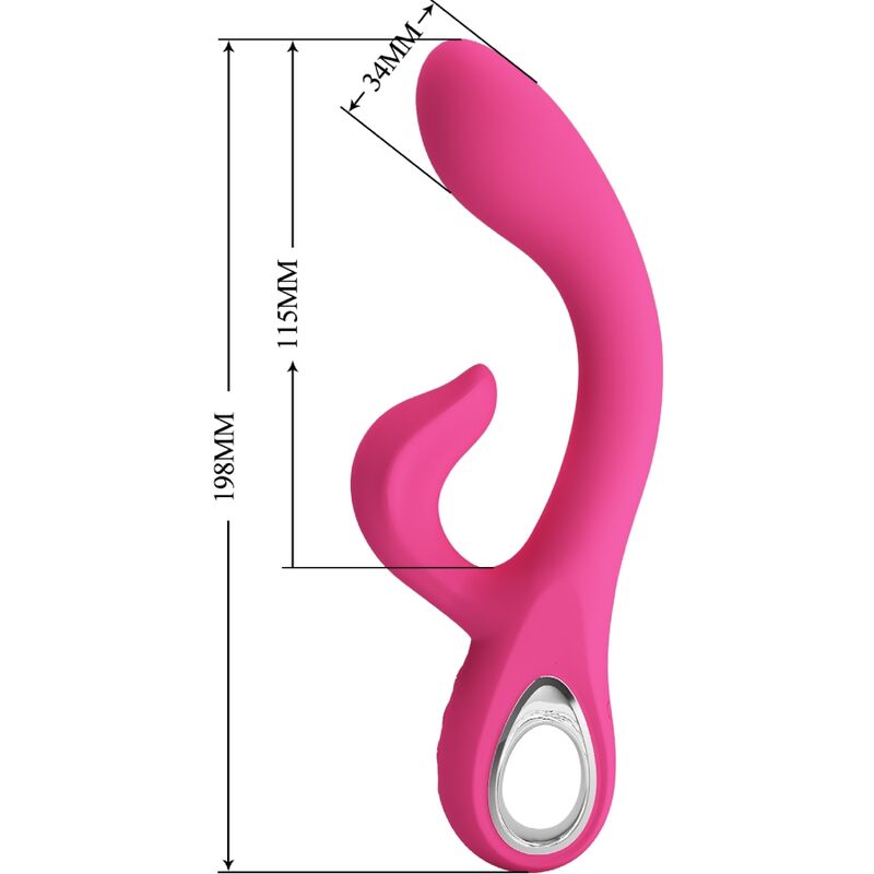 PRETTY LOVE - FRITZ VIBRADOR RABBIT 12 VIBRACIONES ROSA 8 PRETTY LOVE - FRITZ VIBRADOR RABBIT 12 VIBRACIONES ROSA - Imagen 8