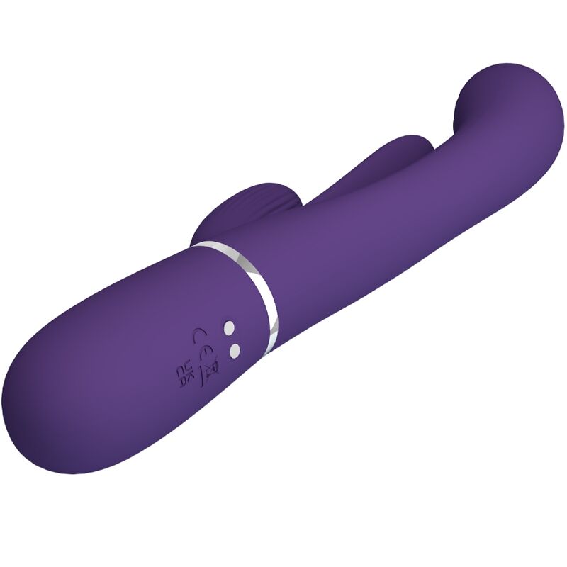 PRETTY LOVE - SHANIA TRIPLE VIBRADOR RABBIT MULTIFUNCIÓN MORADO 4 PRETTY LOVE - SHANIA TRIPLE VIBRADOR RABBIT MULTIFUNCIÓN MORADO - Imagen 4