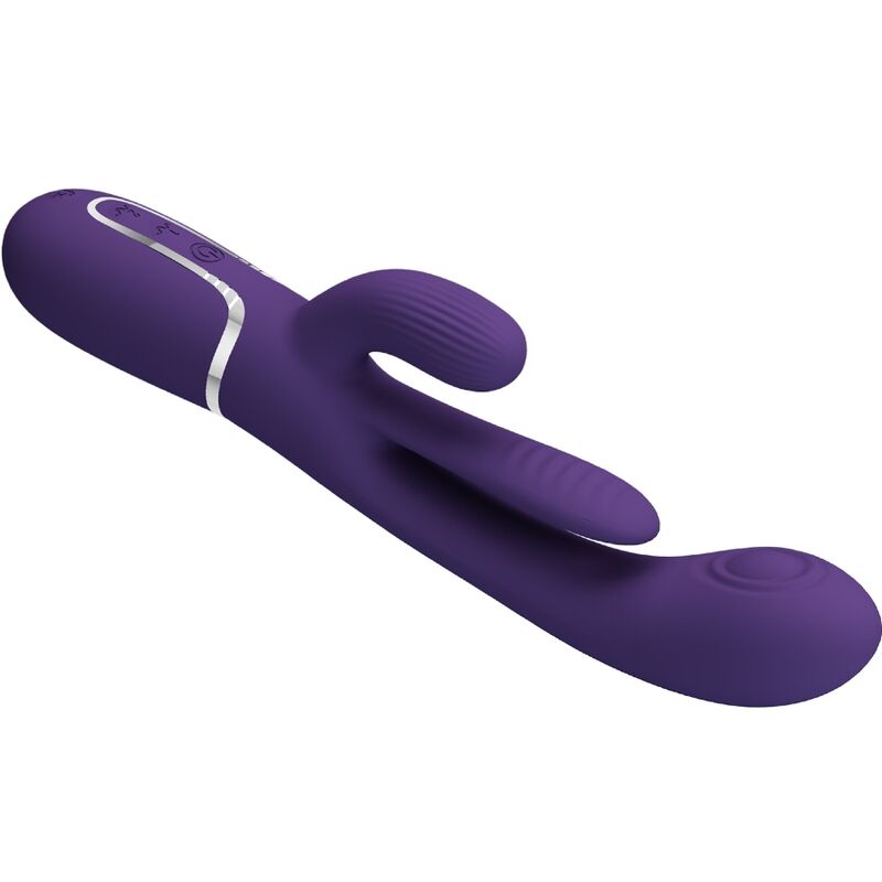 PRETTY LOVE - SHANIA TRIPLE VIBRADOR RABBIT MULTIFUNCIÓN MORADO 6 PRETTY LOVE - SHANIA TRIPLE VIBRADOR RABBIT MULTIFUNCIÓN MORADO - Imagen 6