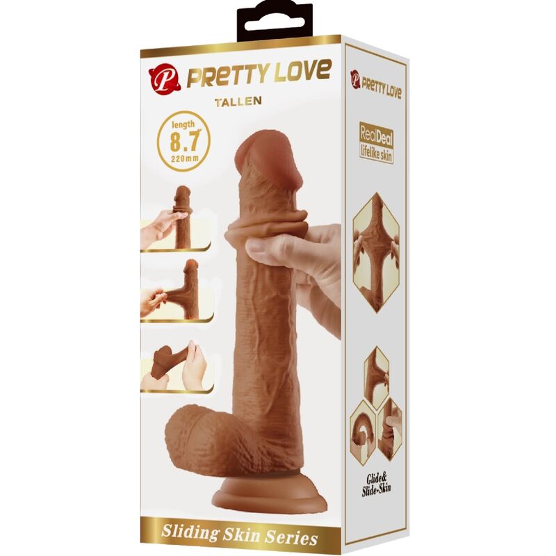 PRETTY LOVE - TALLEN DILDO REALÍSTICO 22 CM MULATO 2 PRETTY LOVE - TALLEN DILDO REALÍSTICO 22 CM MULATO - Imagen 2