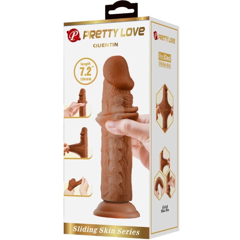 PRETTY LOVE - QUENTIN DILDO REALÍSTICO 18 CM MULATO 5 PRETTY LOVE - QUENTIN DILDO REALÍSTICO 18 CM MULATO - Imagen 5