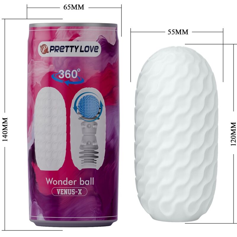 PRETTY LOVE - VENUS X MASTURBADOR MASCULINO MODELO 3 BLANCO 4 PRETTY LOVE - VENUS X MASTURBADOR MASCULINO MODELO 3 BLANCO - Imagen 4