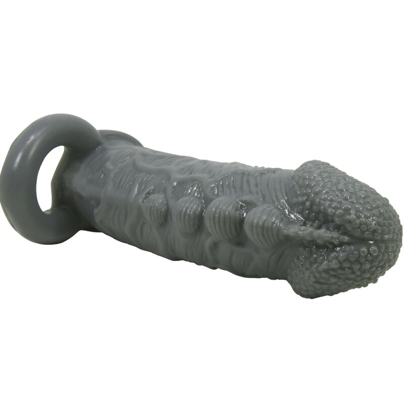 PRETTY LOVE - FUNDA REALÍSTICA ALARGADORA Y RETARDANTE PARA PENE GRIS 8 PRETTY LOVE - FUNDA REALÍSTICA ALARGADORA Y RETARDANTE PARA PENE GRIS - Imagen 8