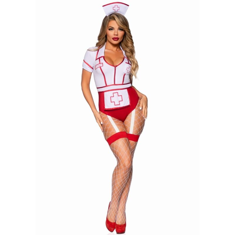 LEG AVENUE - DISFRAZ ENFERMERA SEXY ROJO/BLANCO S 3 LEG AVENUE - DISFRAZ ENFERMERA SEXY ROJO/BLANCO S - Imagen 3