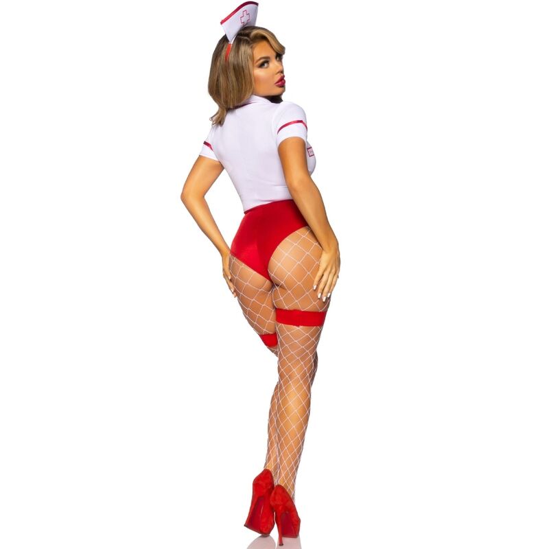 LEG AVENUE - DISFRAZ ENFERMERA SEXY ROJO/BLANCO S 4 LEG AVENUE - DISFRAZ ENFERMERA SEXY ROJO/BLANCO S - Imagen 4