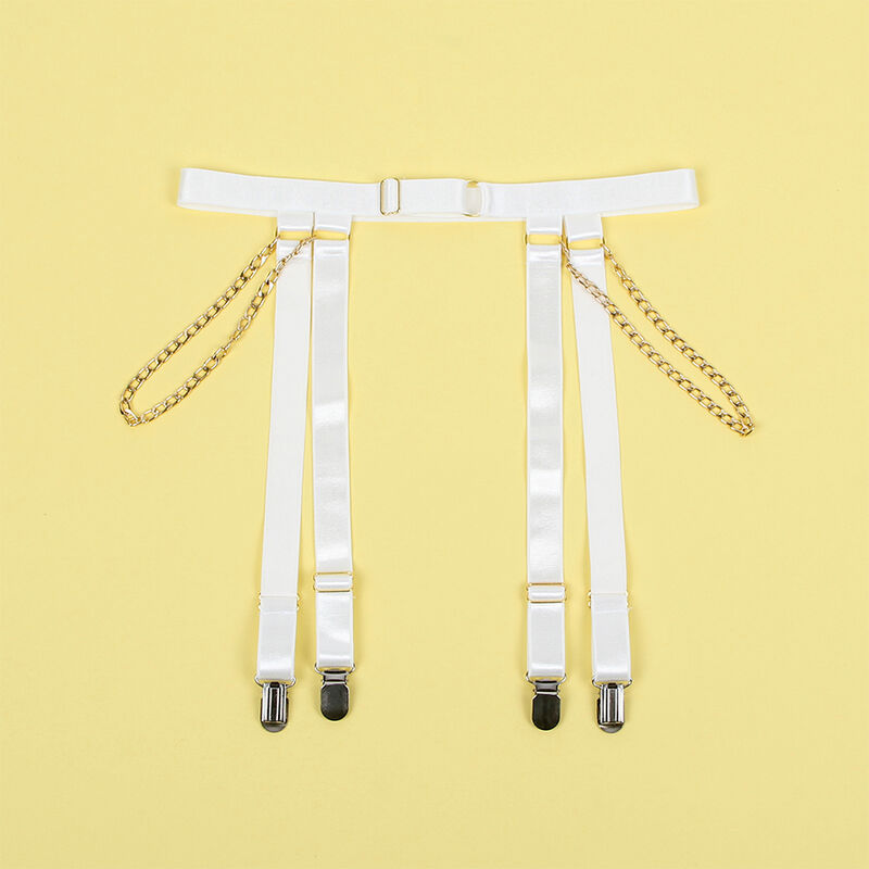 SUBBLIME - 954284 BODY CON CADENAS + LIGUEROS BLANCO S/M 4 SUBBLIME - 954284 BODY CON CADENAS + LIGUEROS BLANCO S/M - Imagen 4