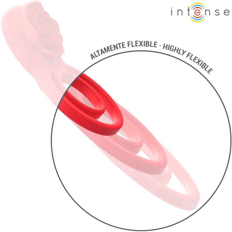 INTENSE - GAIL ROSA ESTIMULADORA 10 VIBRACIONES ROJO CONTROL REMOTO 4 INTENSE - GAIL ROSA ESTIMULADORA 10 VIBRACIONES ROJO CONTROL REMOTO - Imagen 4