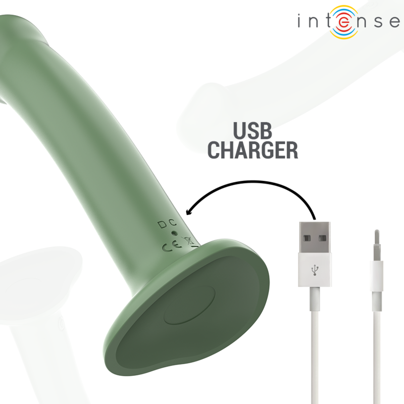 INTENSE - BECCA VIBRADOR CON VENTOSA 10 VIBRACIONES VERDE CONTROL REMOTO 2 INTENSE - BECCA VIBRADOR CON VENTOSA 10 VIBRACIONES VERDE CONTROL REMOTO - Imagen 2