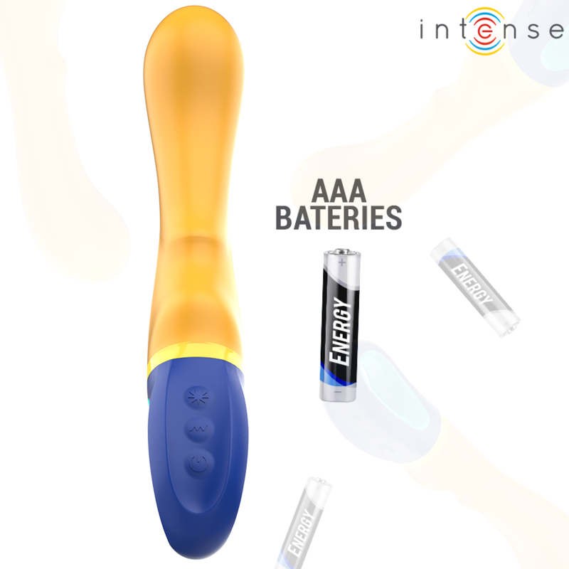 INTENSE - SHAGGY VIBRADOR PUNTO-G AMARILLO 3 INTENSE - SHAGGY VIBRADOR PUNTO-G AMARILLO - Imagen 3