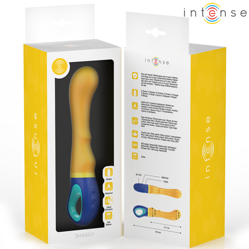 INTENSE - SHAGGY VIBRADOR PUNTO-G AMARILLO 6 INTENSE - SHAGGY VIBRADOR PUNTO-G AMARILLO - Imagen 6