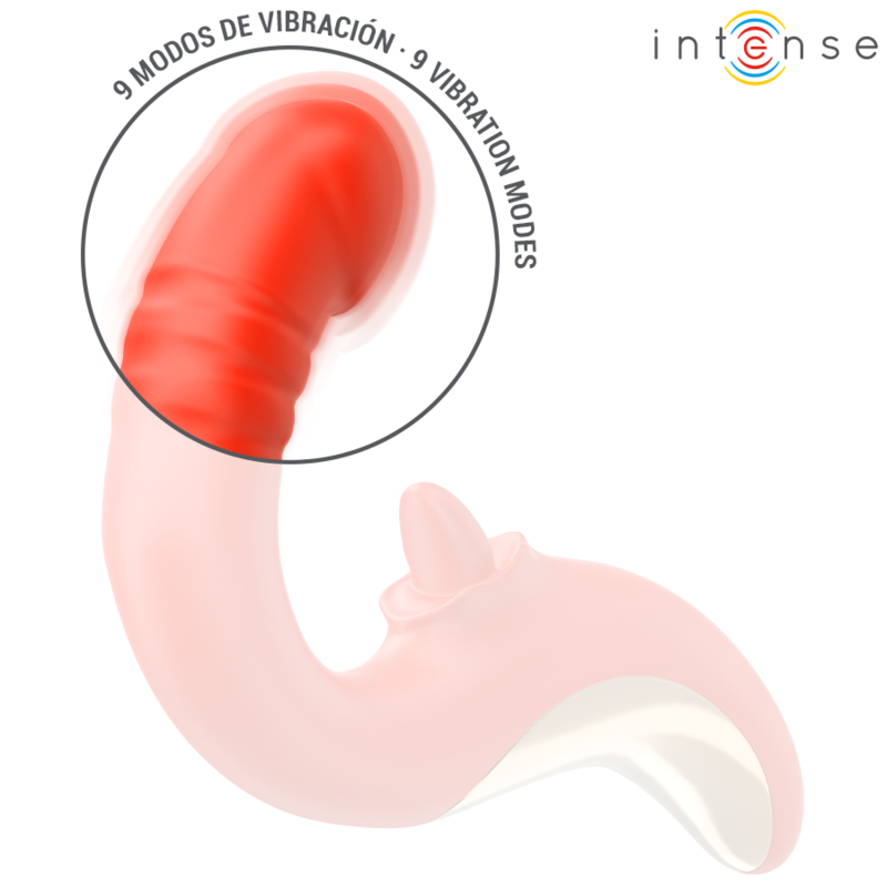 INTENSE - PAULINA VIBRADOR & ESTIMULADOR EN FORMA DE U ROJO 4 INTENSE - PAULINA VIBRADOR & ESTIMULADOR EN FORMA DE U ROJO - Imagen 4