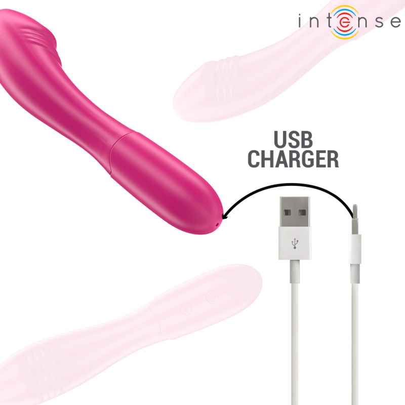 INTENSE - BELINDA VIBRADOR 19 CM FLEXIBLE 10 VIBRACIONES ROSA 5 INTENSE - BELINDA VIBRADOR 19 CM FLEXIBLE 10 VIBRACIONES ROSA - Imagen 5