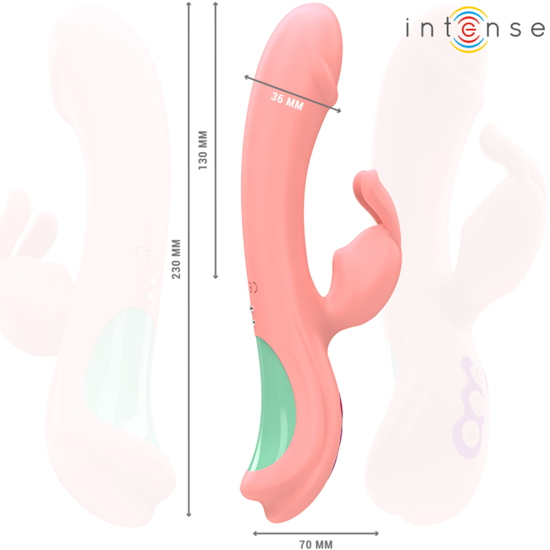 INTENSE - RACHEL VIBRADOR RABBIT 5 VIBRACIONES ROSA 2 INTENSE - RACHEL VIBRADOR RABBIT 5 VIBRACIONES ROSA - Imagen 2