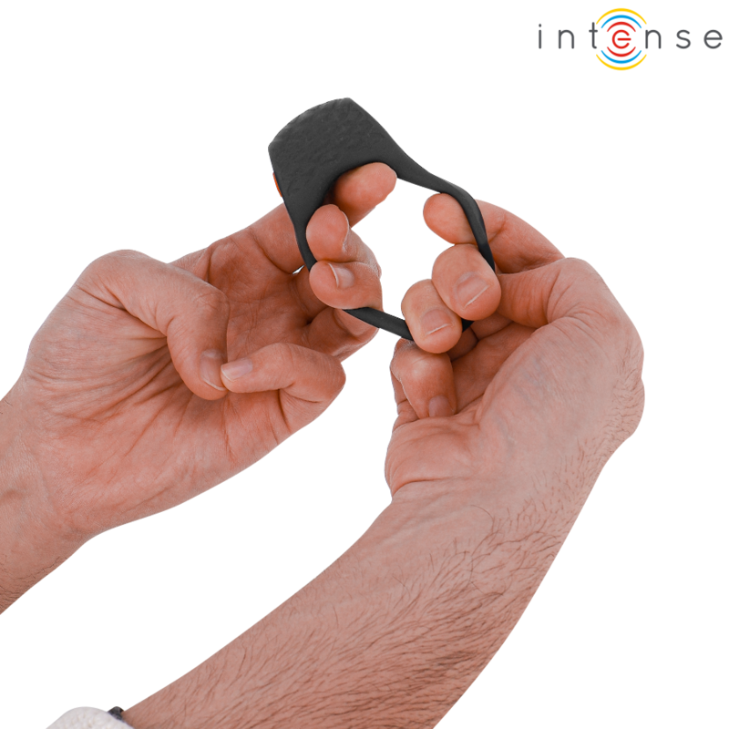 INTENSE - CLOVER ANILLO VIBRADOR PENE 10 VIBRACIONES NEGRO 2 INTENSE - CLOVER ANILLO VIBRADOR PENE 10 VIBRACIONES NEGRO - Imagen 2