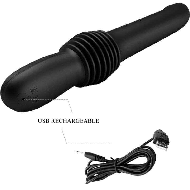 PRETTY LOVE - PAZUZU VIBRADOR 3 MODOS DE EMPUJE NEGRO 8 PRETTY LOVE - PAZUZU VIBRADOR 3 MODOS DE EMPUJE NEGRO - Imagen 8