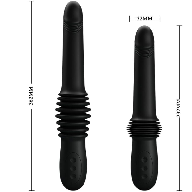 PRETTY LOVE - PAZUZU VIBRADOR 3 MODOS DE EMPUJE NEGRO 7 PRETTY LOVE - PAZUZU VIBRADOR 3 MODOS DE EMPUJE NEGRO - Imagen 7