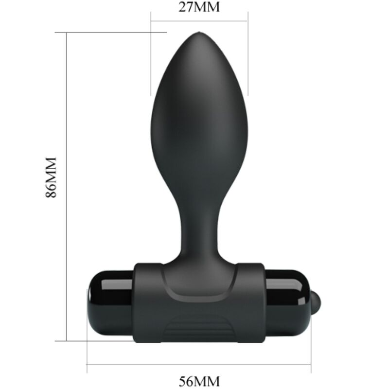 PRETTY LOVE - VIBRA BUTT PLUG ANAL 10 VIBRACIONES NEGRO 5 PRETTY LOVE - VIBRA BUTT PLUG ANAL 10 VIBRACIONES NEGRO - Imagen 5