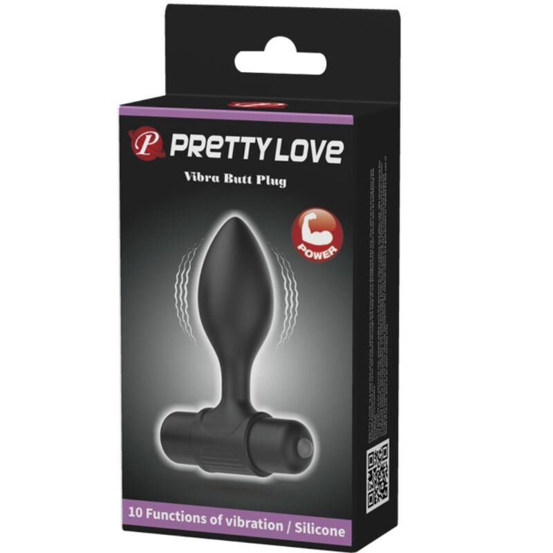 PRETTY LOVE - VIBRA BUTT PLUG ANAL 10 VIBRACIONES NEGRO 3 PRETTY LOVE - VIBRA BUTT PLUG ANAL 10 VIBRACIONES NEGRO - Imagen 3