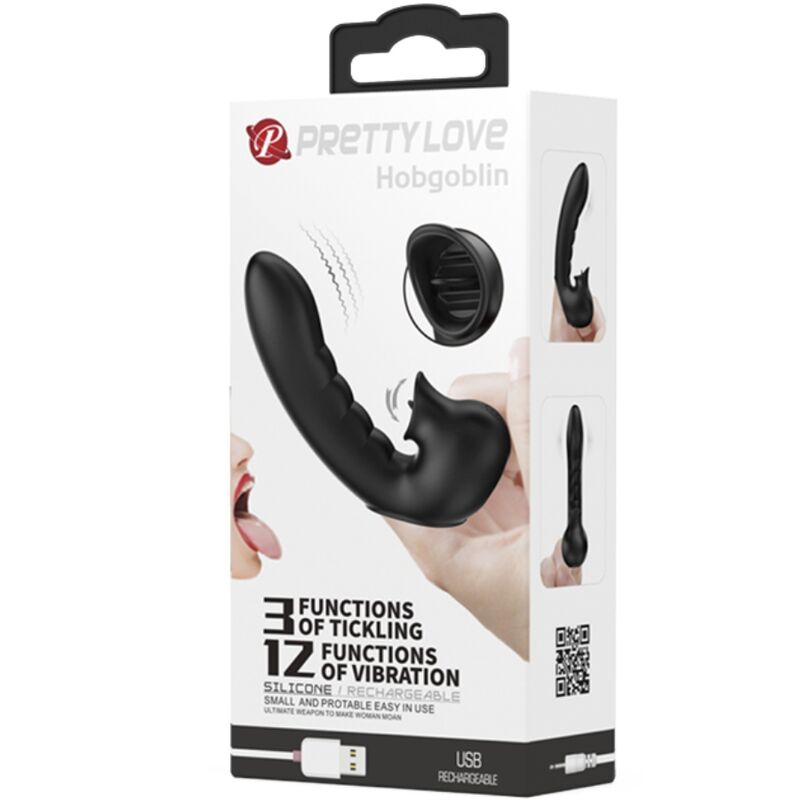 PRETTY LOVE - HOBGOBLIN FUNDA VIBRADORA PARA DEDO 12 VIBRACIONES + ESTIMULADOR CLÍTORIS NEGRO 5 PRETTY LOVE - HOBGOBLIN FUNDA VIBRADORA PARA DEDO 12 VIBRACIONES + ESTIMULADOR CLÍTORIS NEGRO - Imagen 5