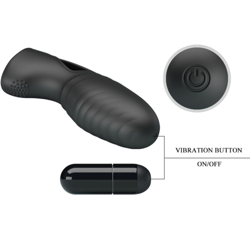PRETTY LOVE - ALAN VIBRADOR DE DEDO SILICONA NEGRO 6 PRETTY LOVE - ALAN VIBRADOR DE DEDO SILICONA NEGRO - Imagen 6