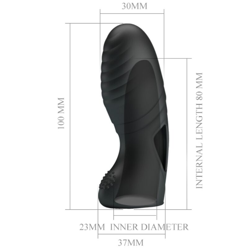 PRETTY LOVE - ALAN VIBRADOR DE DEDO SILICONA NEGRO 7 PRETTY LOVE - ALAN VIBRADOR DE DEDO SILICONA NEGRO - Imagen 7