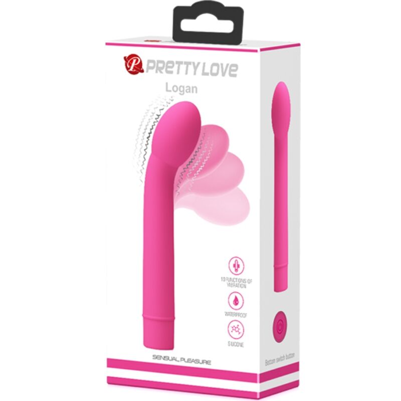 PRETTY LOVE - LOGAN VIBRADOR PUNTO G 10 VIBRACIONES ROSA 3 PRETTY LOVE - LOGAN VIBRADOR PUNTO G 10 VIBRACIONES ROSA - Imagen 3