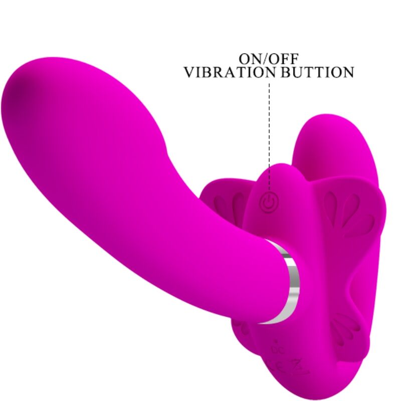PRETTY LOVE - VALERIE VIBRADOR DOBLE STRAP-ON 12 VIBRACIONES MORADO 3 PRETTY LOVE - VALERIE VIBRADOR DOBLE STRAP-ON 12 VIBRACIONES MORADO - Imagen 3