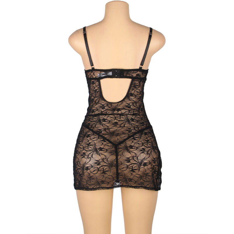 SUBBLIME - 954185 BABYDOLL DE ENCAJE CON TIRANTES AJUSTABLES NEGRO S/M 6 SUBBLIME - 954185 BABYDOLL DE ENCAJE CON TIRANTES AJUSTABLES NEGRO S/M - Imagen 6