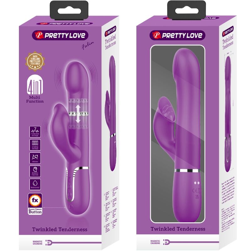 PRETTY LOVE - VIBRADOR & ESTIMULADOR MULTIFUNCIÓN 4 EN 1 MORADO 6 PRETTY LOVE - VIBRADOR & ESTIMULADOR MULTIFUNCIÓN 4 EN 1 MORADO - Imagen 6