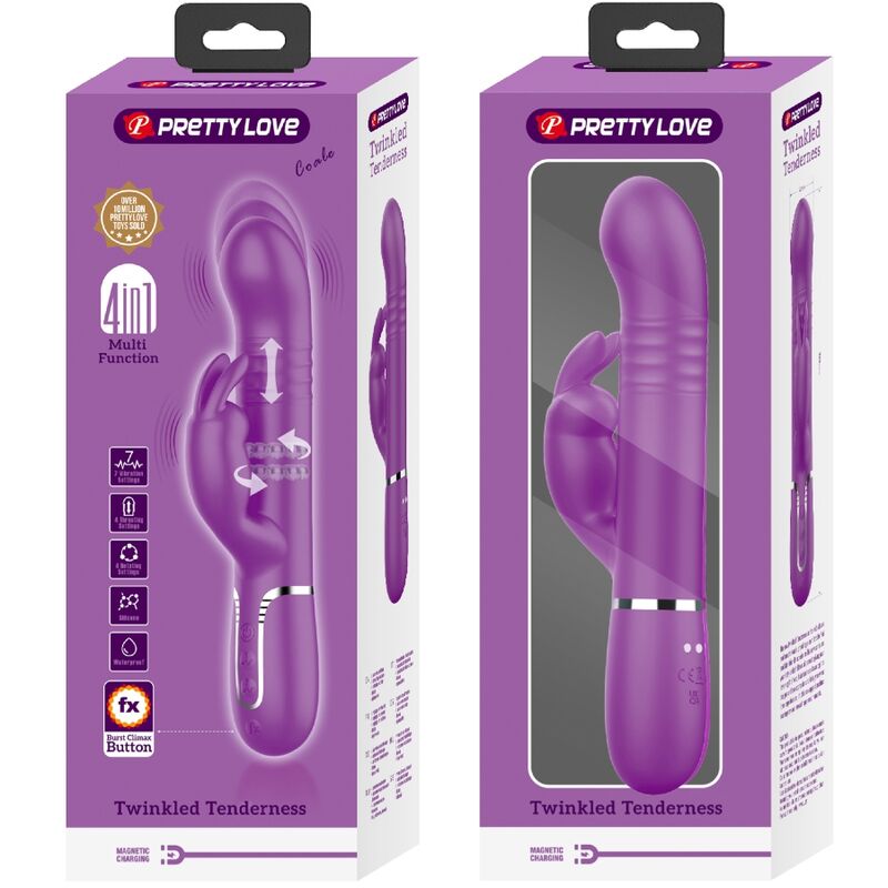 PRETTY LOVE - COALE VIBRADOR RABBIT MULTIFUNCIÓN 4 EN 1 MORADO 8 PRETTY LOVE - COALE VIBRADOR RABBIT MULTIFUNCIÓN 4 EN 1 MORADO - Imagen 8