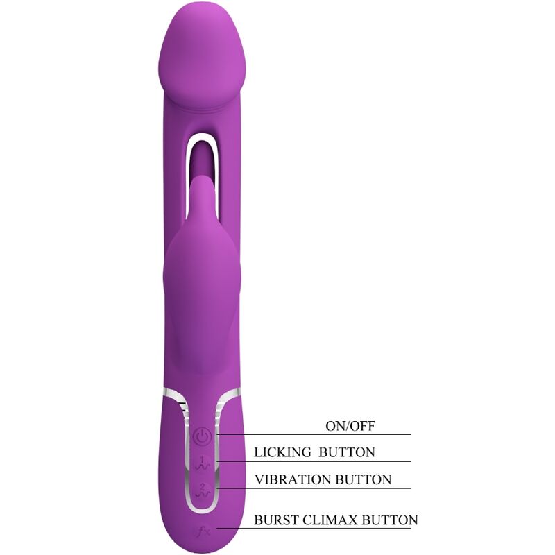 PRETTY LOVE - KAMPAS VIBRADOR RABBIT MULTIFUNCIÓN 3 EN 1 MORADO 4 PRETTY LOVE - KAMPAS VIBRADOR RABBIT MULTIFUNCIÓN 3 EN 1 MORADO - Imagen 4