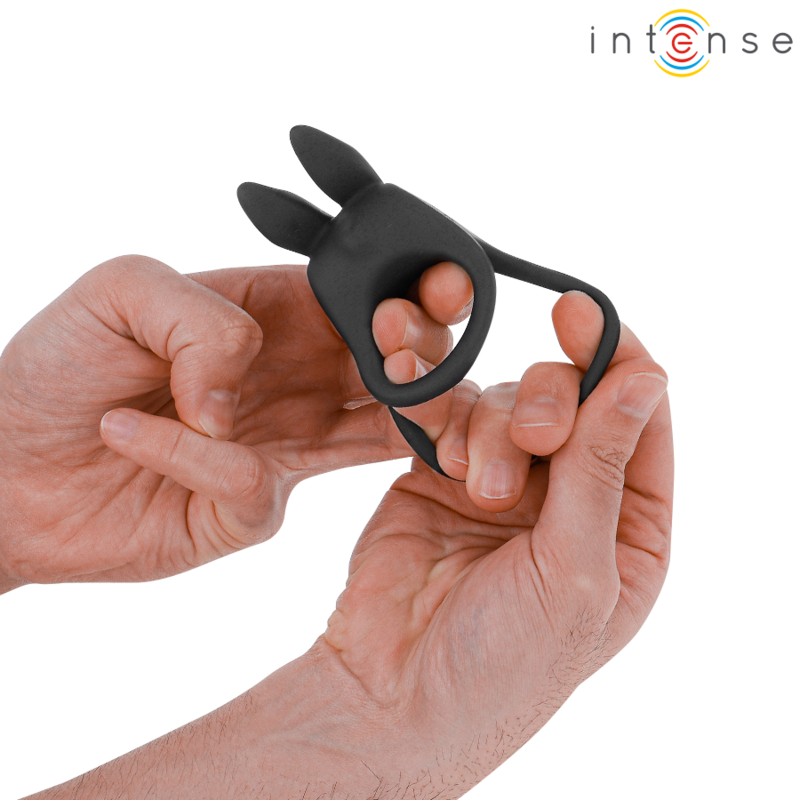 INTENSE - SAM ANILLO DOBLE VIBRADOR PENE 10 VIBRACIONES NEGRO 5 INTENSE - SAM ANILLO DOBLE VIBRADOR PENE 10 VIBRACIONES NEGRO - Imagen 5