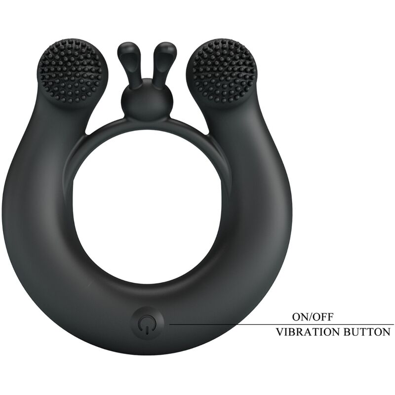PRETTY LOVE - DAHLIA ANILLO VIBRADOR + ESTIMULADOR DE CLÍTOIS 12 VIBRACIONES NEGRO 7 PRETTY LOVE - DAHLIA ANILLO VIBRADOR + ESTIMULADOR DE CLÍTOIS 12 VIBRACIONES NEGRO - Imagen 7