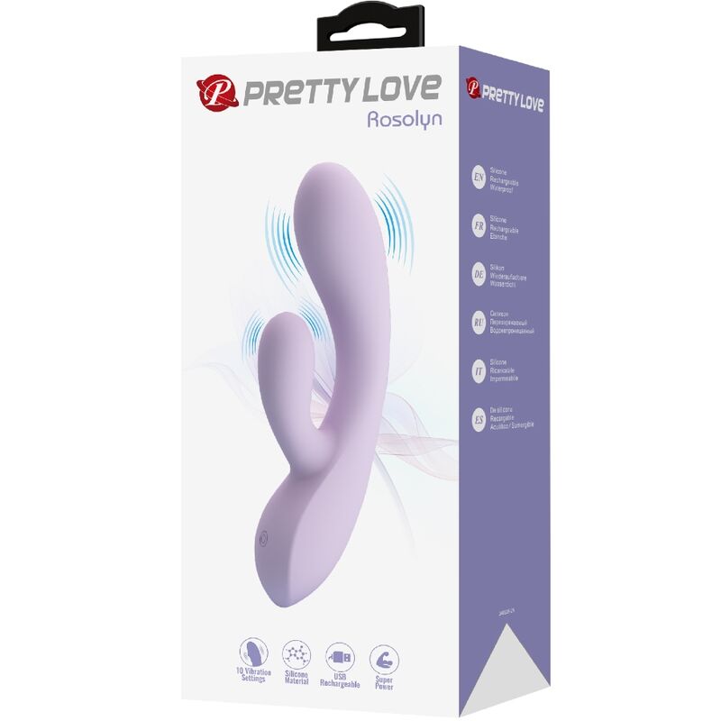 PRETTY LOVE - ROSOLYN VIBRADOR RABBIT 10 VIBRACIONES MORADO 2 PRETTY LOVE - ROSOLYN VIBRADOR RABBIT 10 VIBRACIONES MORADO - Imagen 2