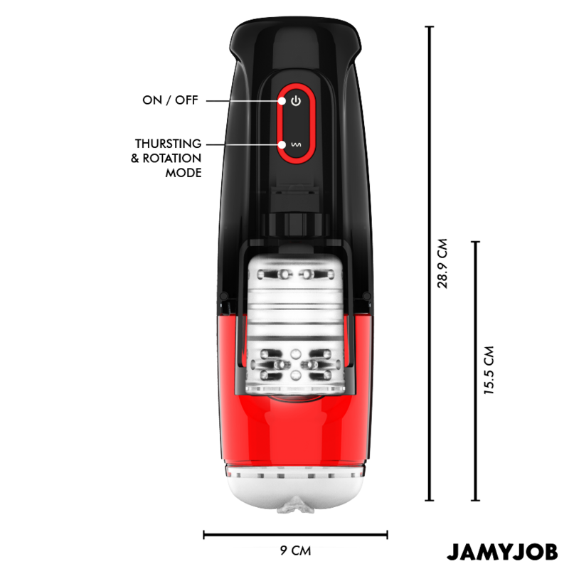 JAMYJOB - STORM MASTURBADOR VAGINA AUTOMÁTICO 10 MODOS ROTACIÓN Y EMPUJE 2 JAMYJOB - STORM MASTURBADOR VAGINA AUTOMÁTICO 10 MODOS ROTACIÓN Y EMPUJE - Imagen 2