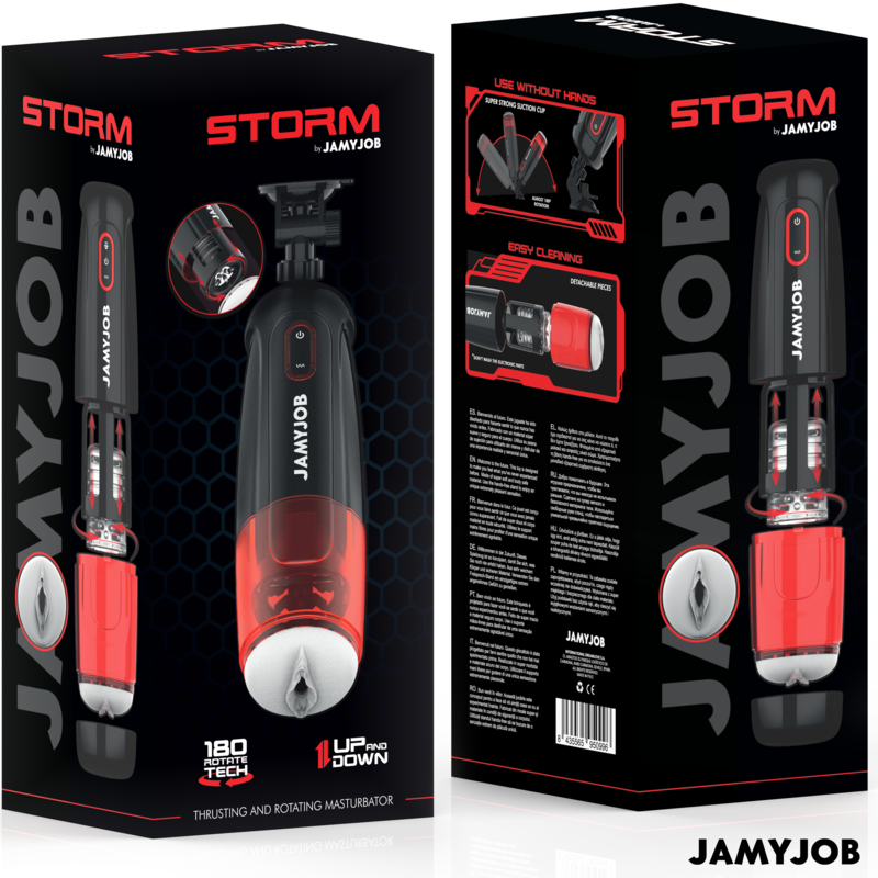 JAMYJOB - STORM MASTURBADOR VAGINA AUTOMÁTICO 10 MODOS ROTACIÓN Y EMPUJE 6 JAMYJOB - STORM MASTURBADOR VAGINA AUTOMÁTICO 10 MODOS ROTACIÓN Y EMPUJE - Imagen 6