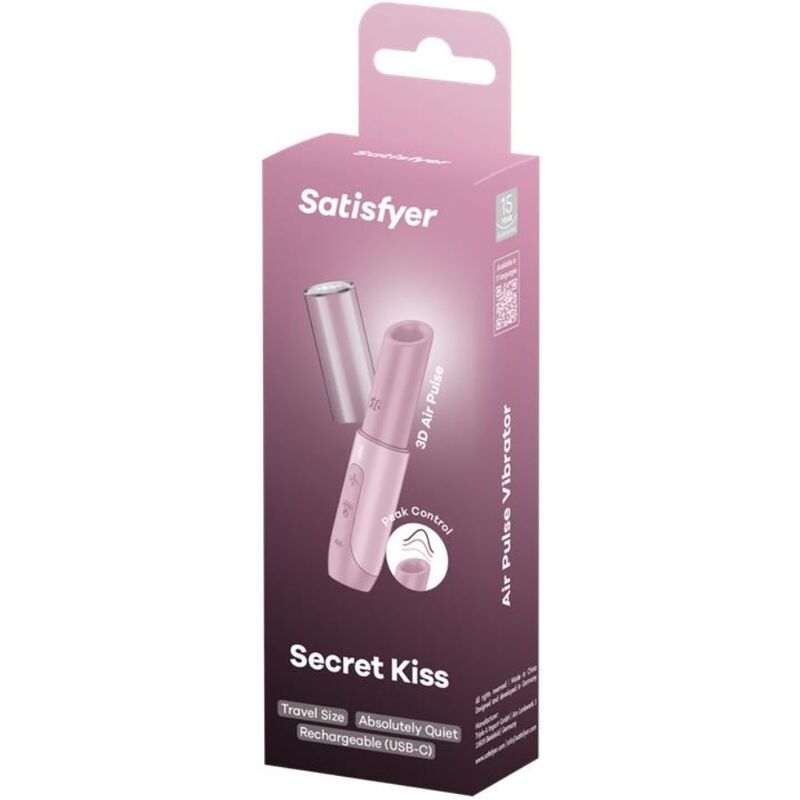 SATISFYER - SECRET KISS ESTIMULADOR CLÍTORIS POR ONDAS ROSA 4 SATISFYER - SECRET KISS ESTIMULADOR CLÍTORIS POR ONDAS ROSA - Imagen 4