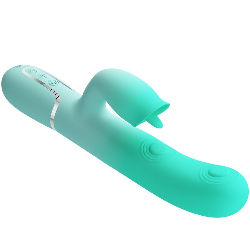 PRETTY LOVE - GIGI VIBRADOR RABBIT MULTIFUNCIÓN VERDE AGUA 3 PRETTY LOVE - GIGI VIBRADOR RABBIT MULTIFUNCIÓN VERDE AGUA - Imagen 3