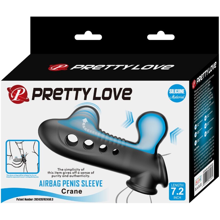 PRETTY LOVE - CRANE FUNDA PARA PENE CON AIRBAG NEGRO 13 PRETTY LOVE - CRANE FUNDA PARA PENE CON AIRBAG NEGRO - Imagen 13