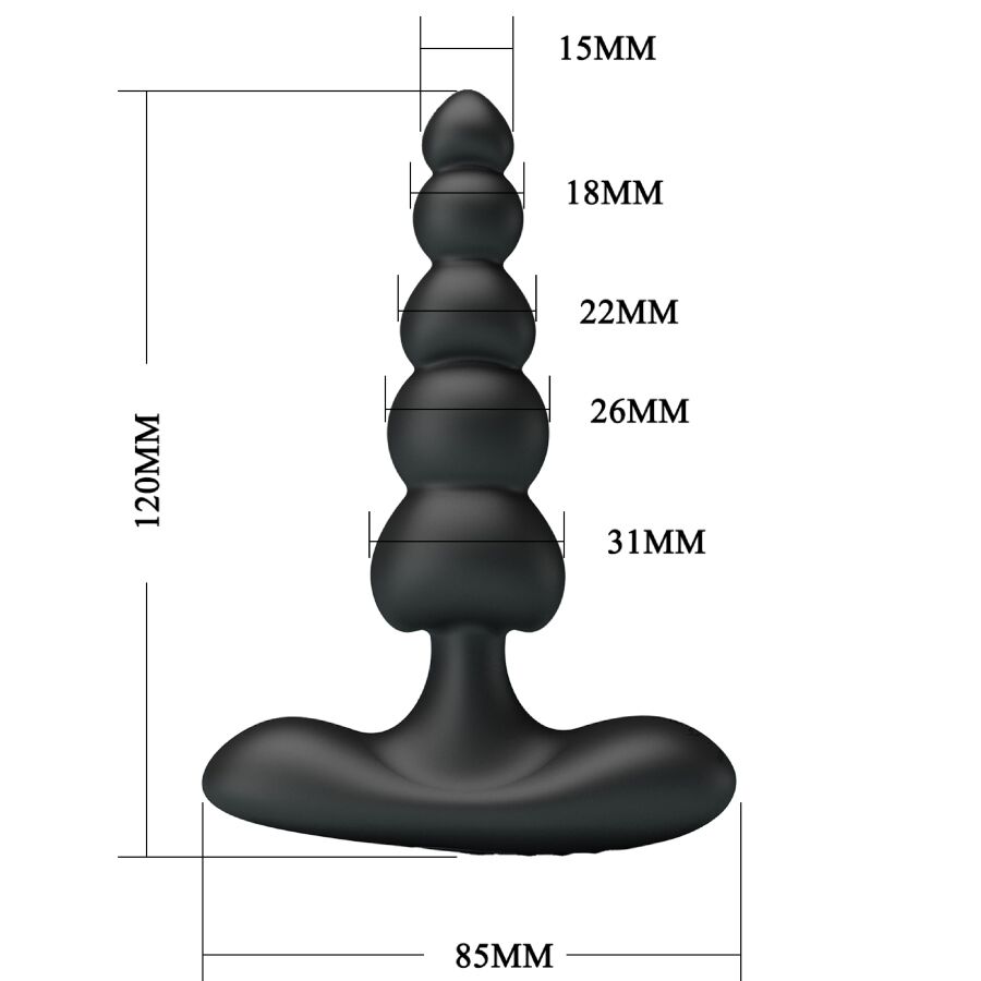 PRETTY LOVE - CORBAN VIBRADOR ANAL 10 VIBRACIONES NEGRO 4 PRETTY LOVE - CORBAN VIBRADOR ANAL 10 VIBRACIONES NEGRO - Imagen 4