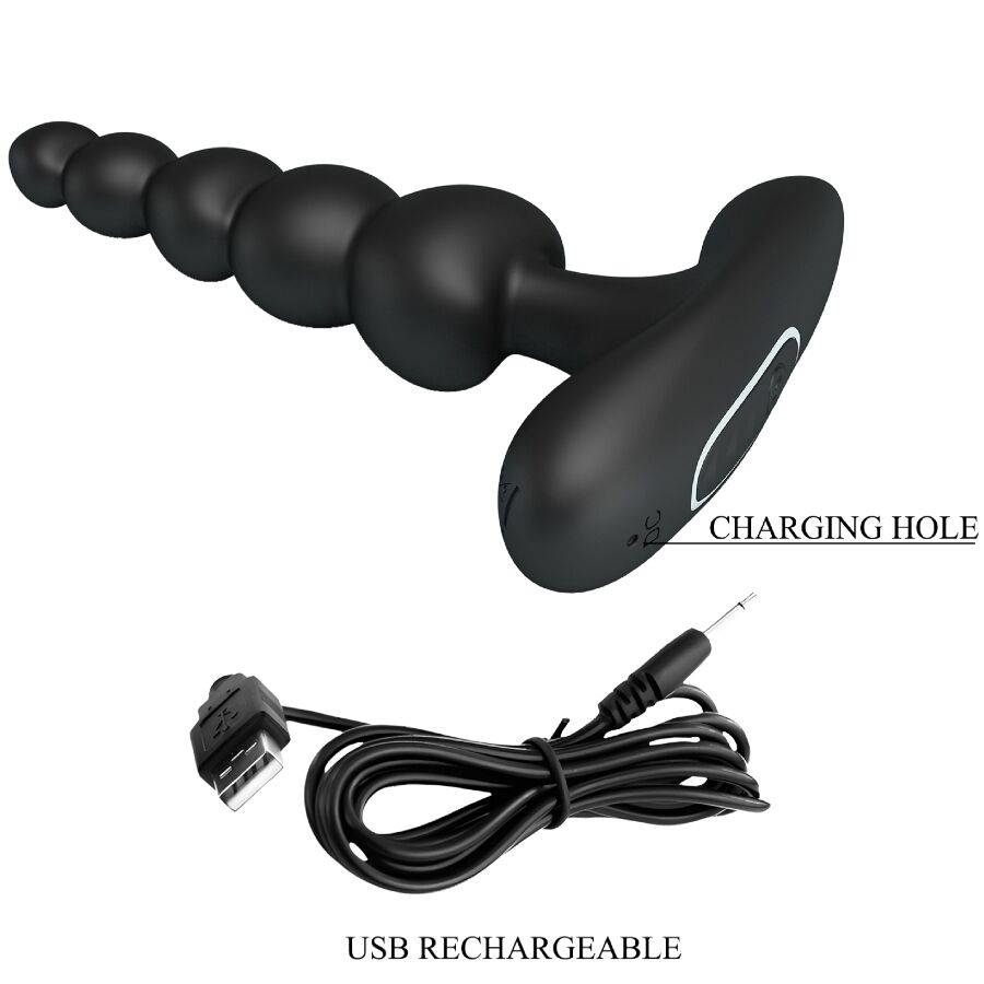 PRETTY LOVE - CORBAN VIBRADOR ANAL 10 VIBRACIONES NEGRO 6 PRETTY LOVE - CORBAN VIBRADOR ANAL 10 VIBRACIONES NEGRO - Imagen 6