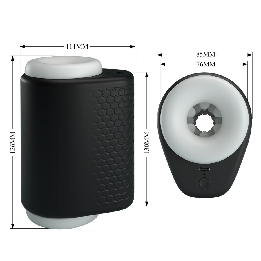PRETTY LOVE - DJ GIRL MASTURBADOR MASCULINO CON VIBRACIÓN 5 CONFIGURACIONES NEGRO 2 PRETTY LOVE - DJ GIRL MASTURBADOR MASCULINO CON VIBRACIÓN 5 CONFIGURACIONES NEGRO - Imagen 2
