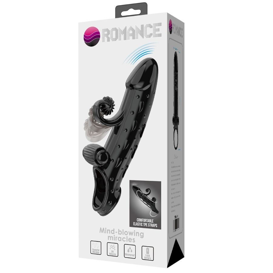 ROMANCE - FUNDA PARA PENE CON VIBRACIÓN NEGRO 9 ROMANCE - FUNDA PARA PENE CON VIBRACIÓN NEGRO - Imagen 9
