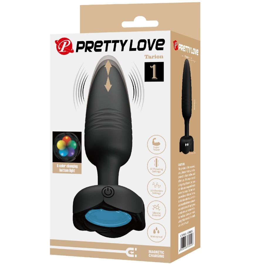 PRETTY LOVE - TARION PLUG ANAL CON LUZ LED 12.5 CM 9 PRETTY LOVE - TARION PLUG ANAL CON LUZ LED 12.5 CM - Imagen 9