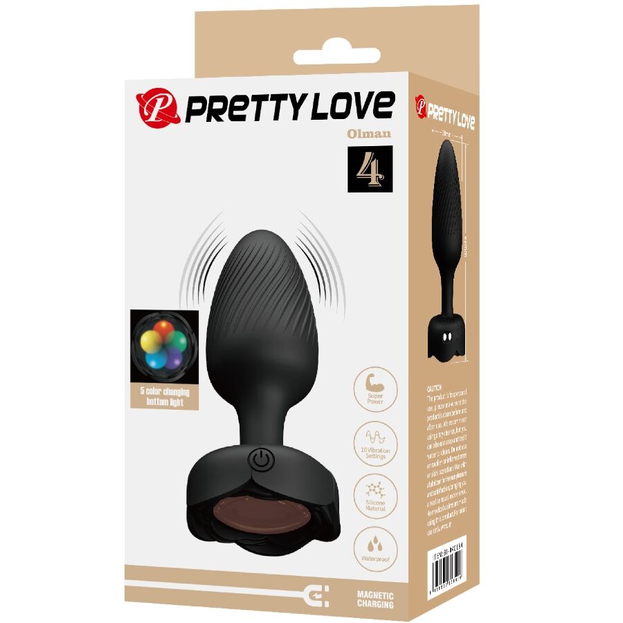 PRETTY LOVE - OLMAN PLUG ANAL CON LUZ LED 8.8 CM 9 PRETTY LOVE - OLMAN PLUG ANAL CON LUZ LED 8.8 CM - Imagen 9