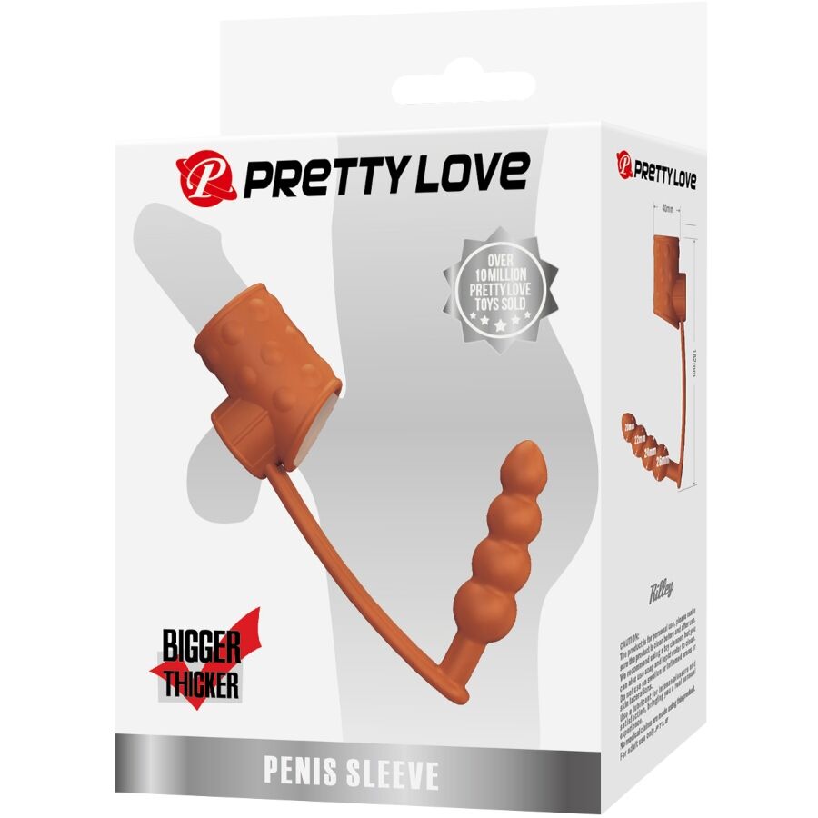 PRETTY LOVE - FUNDA PARA PENE CON PLUG ANAL NATURAL 7 PRETTY LOVE - FUNDA PARA PENE CON PLUG ANAL NATURAL - Imagen 7